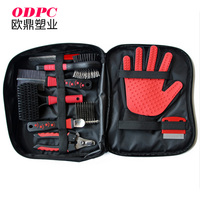 Vente en gros 8 en 1 coupe-ongles professionnel complet pour animaux de compagnie gant peigne poils longs chien démêlage lisseur brosse Kit de toilettage