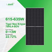 Panel Surya Jinko 610W 615W 635W Panel Surya Monokristalin Tipe N 620W 625W 630W