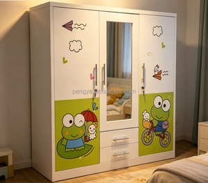 <span class=keywords><strong>Armadio</strong></span> Moderno a Tre <span class=keywords><strong>Ante</strong></span> <span class=keywords><strong>Scorrevoli</strong></span> in Acciaio Personalizzato, Indipendente per Camera da Letto, con Grande Capacità e Montaggio Rimovibile - Product Image 2