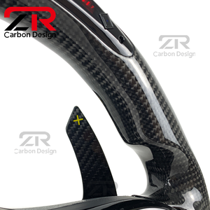 Volante in Fibra di Carbonio LED RPM con Palette del Cambio per <span class=keywords><strong>Mercedes</strong></span>-Benz AMG W204 W205 <span class=keywords><strong>C180</strong></span> W221 C43 C63 W117 W166 W222 C43 C63 - Product Image 4