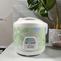 Cuiseur à riz électrique multifonction AMD avec minuterie mécanique, revêtement antiadhésif, acier inoxydable, capacité 1,1-2L, fonction maintien au chaud, usage domestique