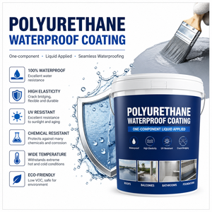 Revestimiento Impermeabilizante de Poliuretano de Alta Elasticidad - <span class=keywords><strong>Membrana</strong></span> Líquida Impermeabilizante <span class=keywords><strong>para</strong></span> Reparación de Fugas en <span class=keywords><strong>Techos</strong></span> y Terrazas - Product Image 1