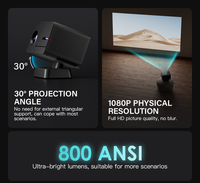 Projecteur vidéo LCD P50, entreprise, 4K, Android intelligent, nouveau, USB, Wifi, téléphone, TV Stick, 4K, Android, IPTV Box, cinéma maison, projecteur de films 3D