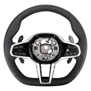 Full Leather LCI Steering Wheel for G30 G31 G32 X3 G01 X4 G02 M2 G87 M3 G80 M4 G82 G42 G20 M5 F30 G05 - Product Image 1