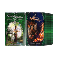 Jeu de tarot Oracle personnalisé Moon Seers 78 cartes, cartes à bords dorés et argentés, avec guide, impression et emballage personnalisés, jeu de société