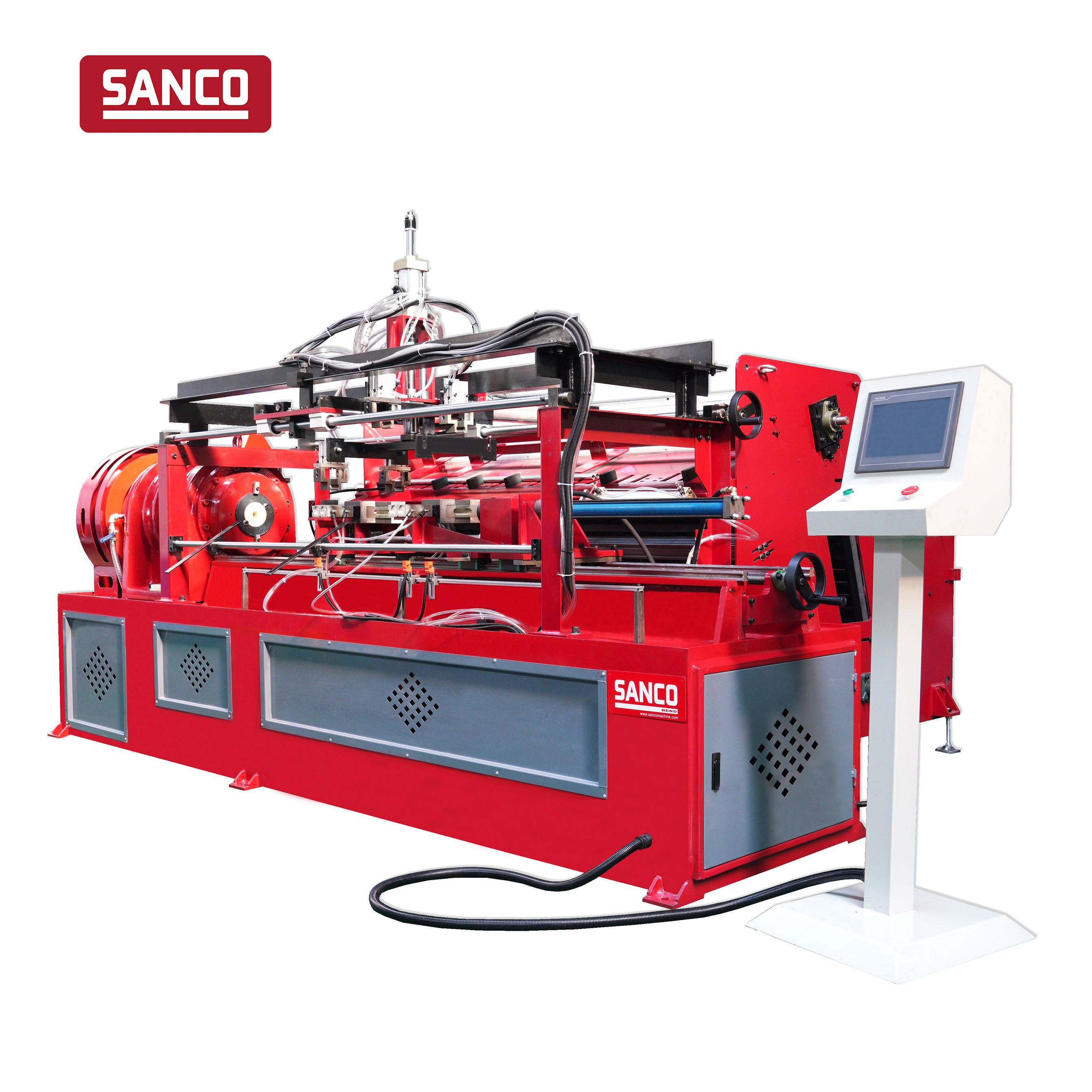 A Small Steel Pipe Taper Forming Machine