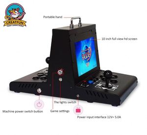 เครื่องเล่นเกมส์อาร์เคดแบบติดผนัง Back-to-Back Street Arcade 2000 เกมส์ใน 1 เครื่อง ตัวเครื่องโลหะขนาดเล็ก รองรับหลายภาษา พร้อมจอยสติ๊ก  รับประกัน 1 ปี สำหรับผู้เล่น 2 คน - Product Image 4
