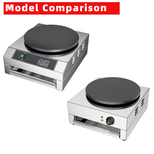 Machine à crêpes électrique professionnelle en fonte de 40 cm pour restaurants et usage domestique, design arrondi pour snacks - Product Image 5