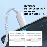 Câble de charge rapide 66W 3 en 1 6A, conducteur en cuivre pur, gaine en nylon, 1m, type C, micro USB pour ordinateur, écouteurs, iOS et imprimante