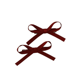 Ballet <b>bow</b> hair <b>clip</b>, girly bangs, side duckbill ribbon, sweet double ponytail hair <b>clip</b>, princess headdress - Product Image 3