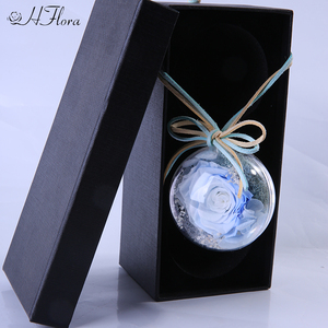 Hflora Usine En Gros Conception Personnalisée Préservé Rose Fleur Porte-clés Pour Fille De Voiture Porte-clés Cadeau Fleur Porte-clés - Product Image 1