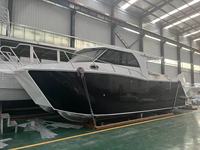 Bateau de pêche moderne professionnel en aluminium à propulsion par jets d'eau avec cabine à vendre