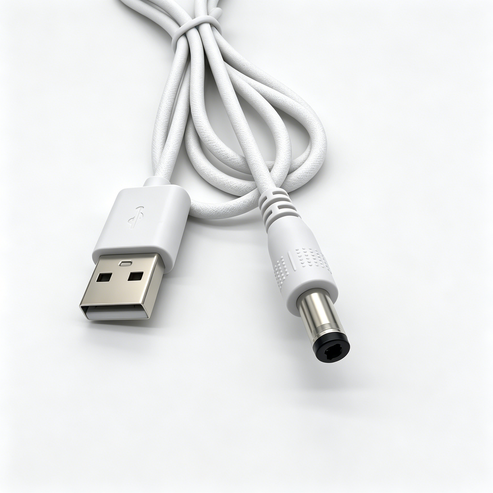 Flexible PVC USB A Male To 5.5x2.1mm DC Male Power Cable For Router LED Strip IP Camera 5V Device Charging
