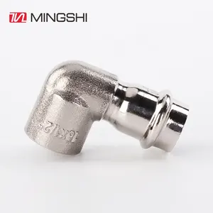 Sanitär materialien V Press Fitting SUS304 SUS316 Rohr verschraubungen Polish Finish Edelstahl presse Passend für Innengewinde