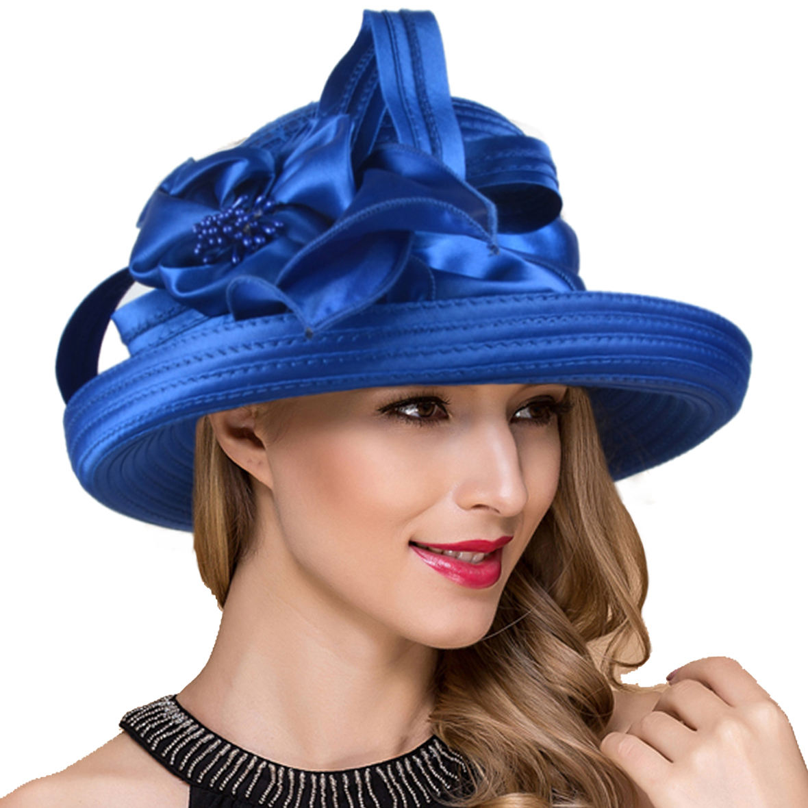 Wide Brim Formal Hats Ladies Fashion Hats Women Kentucky Derby
