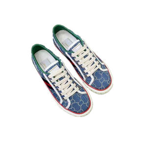 ユニセックスGブランドスポーツシューズハイバージョンオールドフラワー刺繍1977レトロキャンバススニーカーホワイトカラーブロックサマーカジュアル - Product Image 6