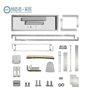 Trung quốc sản xuất của nhãn hiệu dọc Murphy giường với bàn phần cứng Kit tiết kiệm không gian Kim Loại Cơ chế có thể gập lại tường giường cho khách sạn - Product Image 3