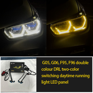 J ONE es adecuado para BMW G05, G06, <span class=keywords><strong>F95</strong></span>, F96 X5, X6, X5M, X6M CSL amarillo y blanco de dos colores DRL luces de circulación diurna - Product Image 2