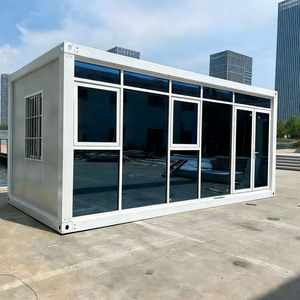 Casa Prefabricada Portátil de Vidrio, Oficina Pequeña con Paredes de Vidrio, Lista para Usar, 2 Dormitorios, Casas Prefabricadas, Contenedor de Vidrio - Product Image 1