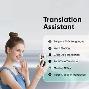 Traducteur vocal IA X5 ultra-fin, modèle ChatGPT de grande taille, transcription en temps réel, résumé de réunion, appareil portable Bluetooth, noir - Product Image 4