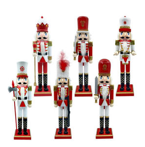 15.5 inch cao giáng sinh bức tượng giáng sinh <span class=keywords><strong>nutcracker</strong></span> bức tượng phim hoạt hình điêu khắc cho lò sưởi văn phòng Kỳ nghỉ phong cách - Product Image 6