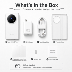 vivo X Fold5 Original, Nuevo Teléfono Inteligente 5G, Pantalla AMOLED de 8.03 Pulgadas y 120Hz, Serie Snapdragon 800, Batería de 6000mAh, Android VIVO - Product Image 4