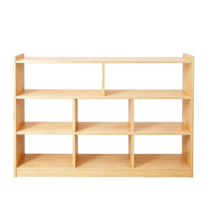Mobiletto portaoggetti in legno per bambini, mobiletto angolare combinato per area gioco, giocattoli <span class=keywords><strong>Montessori</strong></span> - Product Image 1