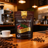 Sac en aluminium personnalisé à fermeture éclair, sac en mylar debout, qualité alimentaire, résistant à l'humidité, pour café, riz, 250g, 500g