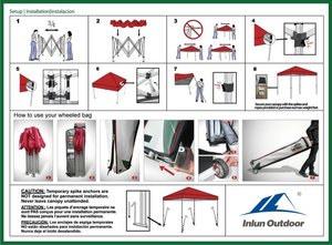 Custom baldacchino produttore di alta qualità tendone 600D rivestimento 3x4.5m 10x15 tenda fiera Gazebo pieghevole - Product Image 4