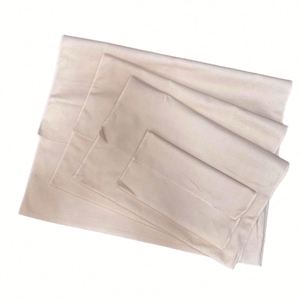 Pochette à bijoux en toile biologique blanche réutilisable de luxe, sac enveloppe en coton anti-poussière avec logo personnalisé pour emballage cadeau, logo personnalisable - Product Image 3