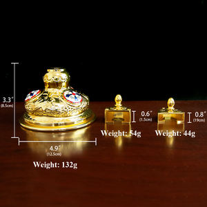 Proveedor de productos católicos ortodoxos Fabricación Soporte de artesanía religiosa de metal de Cruz Chapado en oro Jesús Cruz Base Religión Artículo - Product Image 2