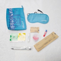 Prix d'usine Vente en gros Compagnie aérienne Équipement pour enfants Équipements des compagnies aériennes Brosse à dents Kit de voyage Ensemble de marque privée Kit de voyage cosmétique