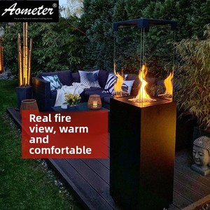 Stufa <span class=keywords><strong>a</strong></span> <span class=keywords><strong>Gas</strong></span> Verticale da Esterno, Riscaldatore LPG, Braciere per Hotel, B&B, Cortile, Caminetto <span class=keywords><strong>a</strong></span> Fiamma Reale - Product Image 3