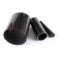 Tube en fibre de carbone 3K léger et haute rigidité pour drone, robot, RC