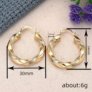 Orecchini a Spirale Geometrici da Donna, Design Intrecciato, Gioielli alla Moda per l'Uso Quotidiano e lo Stile Urbano - Product Image 6