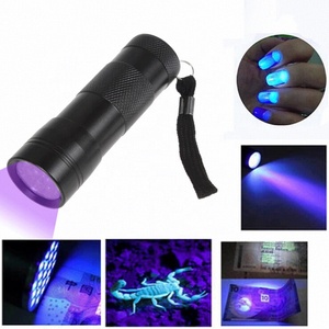12LED Pin điện Blacklight Đèn pin Detector đèn 395nm Led Mini xách tay tia cực tím <span class=keywords><strong>Torch</strong></span> ánh sáng 12LED UV đèn Pin - Product Image 3