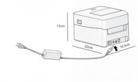 Imprimante thermique directe de codes-barres de bureau de 4 pouces avec USB pour étiquettes d'expédition e-commerce en stock
