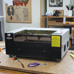 Siman Pro Industrieller Desktop <span class=keywords><strong>CO2</strong></span>-<span class=keywords><strong>Laser</strong></span>-Gravierer und -Schneider für Leder, Acryl, Glas, Gummi und Holz - Product Image 1