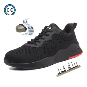 JIANKUN-Zapatos <span class=keywords><strong>DE</strong></span> SEGURIDAD ligeros antipinchazos con punta <span class=keywords><strong>de</strong></span> acero <span class=keywords><strong>para</strong></span> <span class=keywords><strong>hombre</strong></span> y mujer, suela <span class=keywords><strong>de</strong></span> goma antideslizante, Zapatillas <span class=keywords><strong>de</strong></span> malla transpirable <span class=keywords><strong>para</strong></span> verano e invierno - Product Image 1