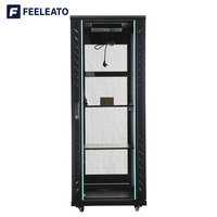 Armoire de serveur réseau pour centre de données, sur pied, 18U 22U 27U 32U 37U 42U 47U, 19 pouces, avec porte grillagée, pour intérieur, en stock