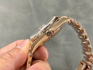 Reloj mecánico para hombre con cristal azul y visualización de fecha, reloj automático de lujo con esfera marrón de 36 mm resistente a los arañazos - Product Image 2