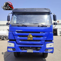 Camion benne d'occasion Sinotruk Howo 4x2 en acier au manganèse haute résistance, conduite à gauche, 371 CV, 12 tonnes, 12 m³
