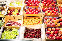 Offre Spéciale pas cher personnalisé Table Raisin et fruits et légumes bac kraft papier boîte d'emballage