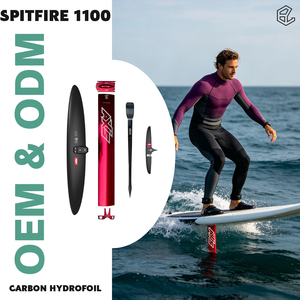 Set de Hydrofoil de Carbono para Surf Spitfire 1100 con Mástil de Aluminio Rojo, Smooth Lift Carving para Olas Pequeñas, Wing Foiling - Product Image 1