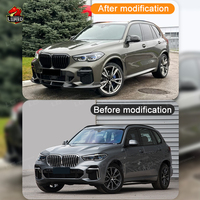 Kit carrosserie style LD pour BMW G05 F95 X5M – Lame de pare-chocs avant, diffuseur arrière et jupes latérales en fibre de carbone de haute qualité