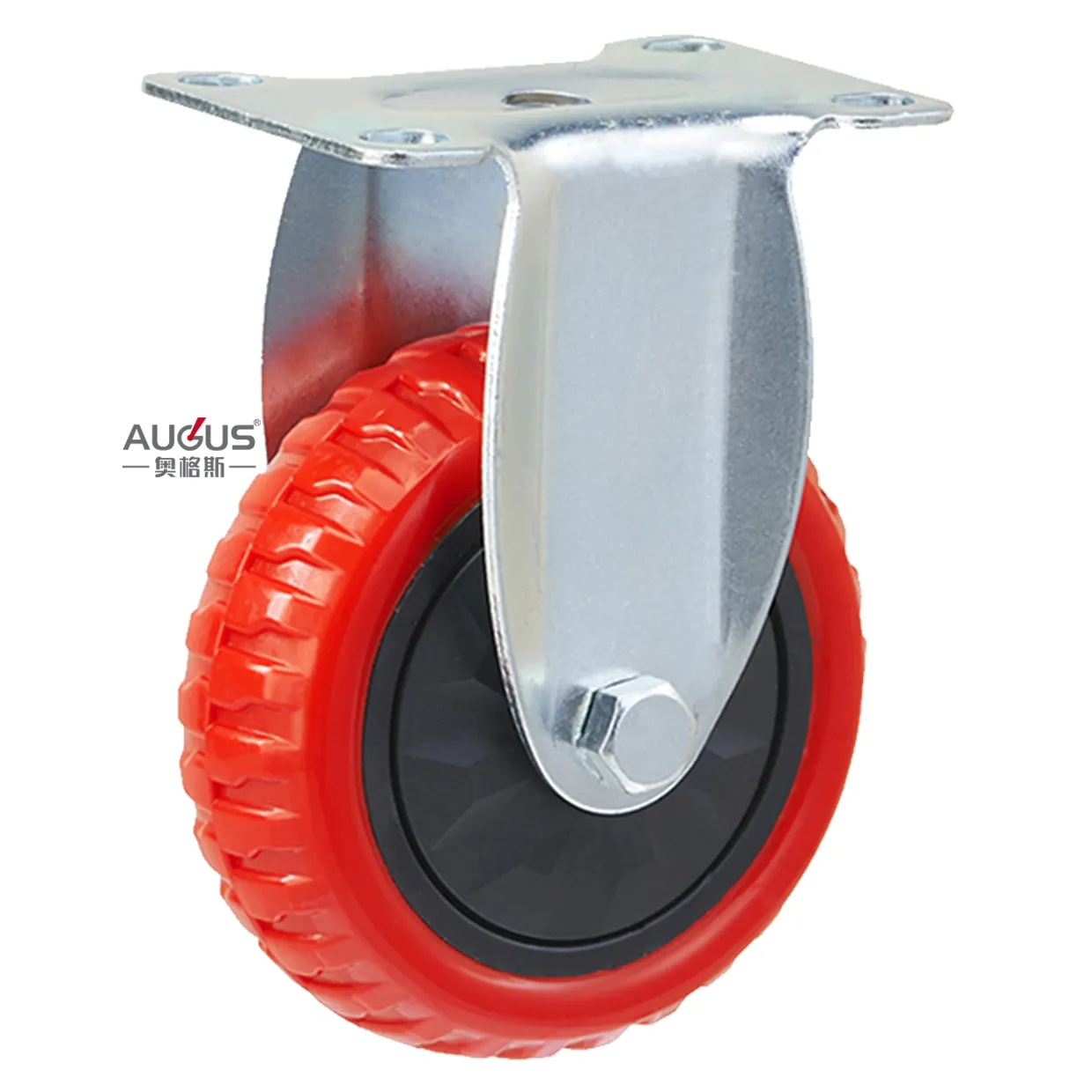 customized any size polyvinyl chloride or polyurethane wheels 3'' trolley caster wheels plastic castors