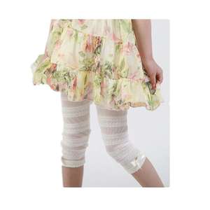 Venta al por Mayor en Línea de Ropa Infantil, Pantalones Casuales de Algodón con Encaje para Niñas, de un Fabricante Chino - Product Image 1