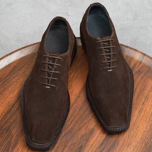 Zapatos de Cuero Genuino para Hombre, Estilo Casual de Negocios, con Cordones, de Tres Piezas, en Piel de Vacuno de Primera Calidad, 2026 - Product Image 1