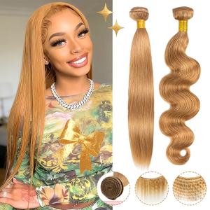 Paquete de 3 Extensiones de Cabello Humano Virgen 100% Natural, Ondulado, Color Rubio 613, 165 cm - Product Image 4