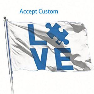 Bandera Grande de 3x5 para Exteriores, Impresa a Todo Color con Logotipo Personalizado, 100% Poliéster, para Exhibición y Promociones - Product Image 2